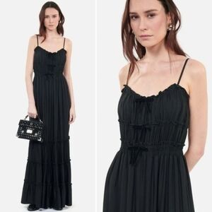 Kooples Sleeveless Dress with Bow Accents